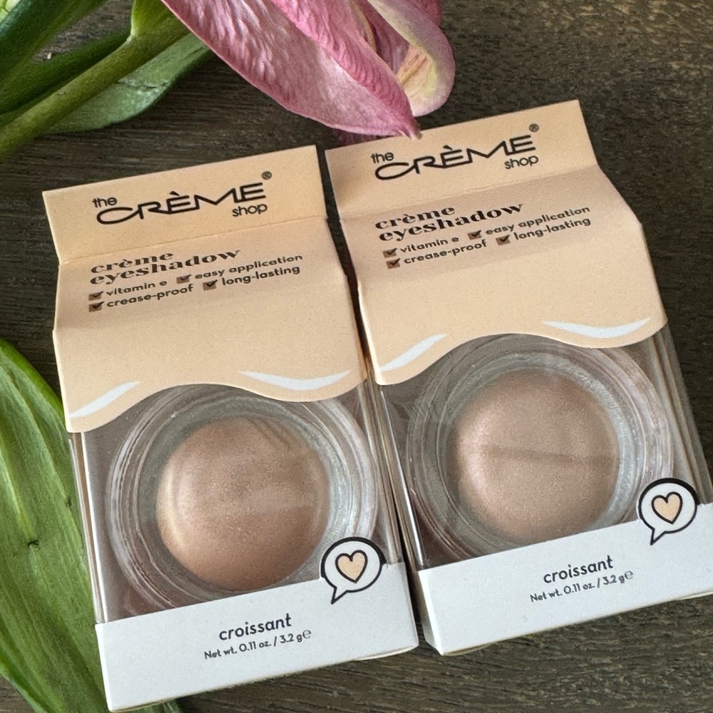The creme shop Cream Eyeshadow Croissant Set of 2 New